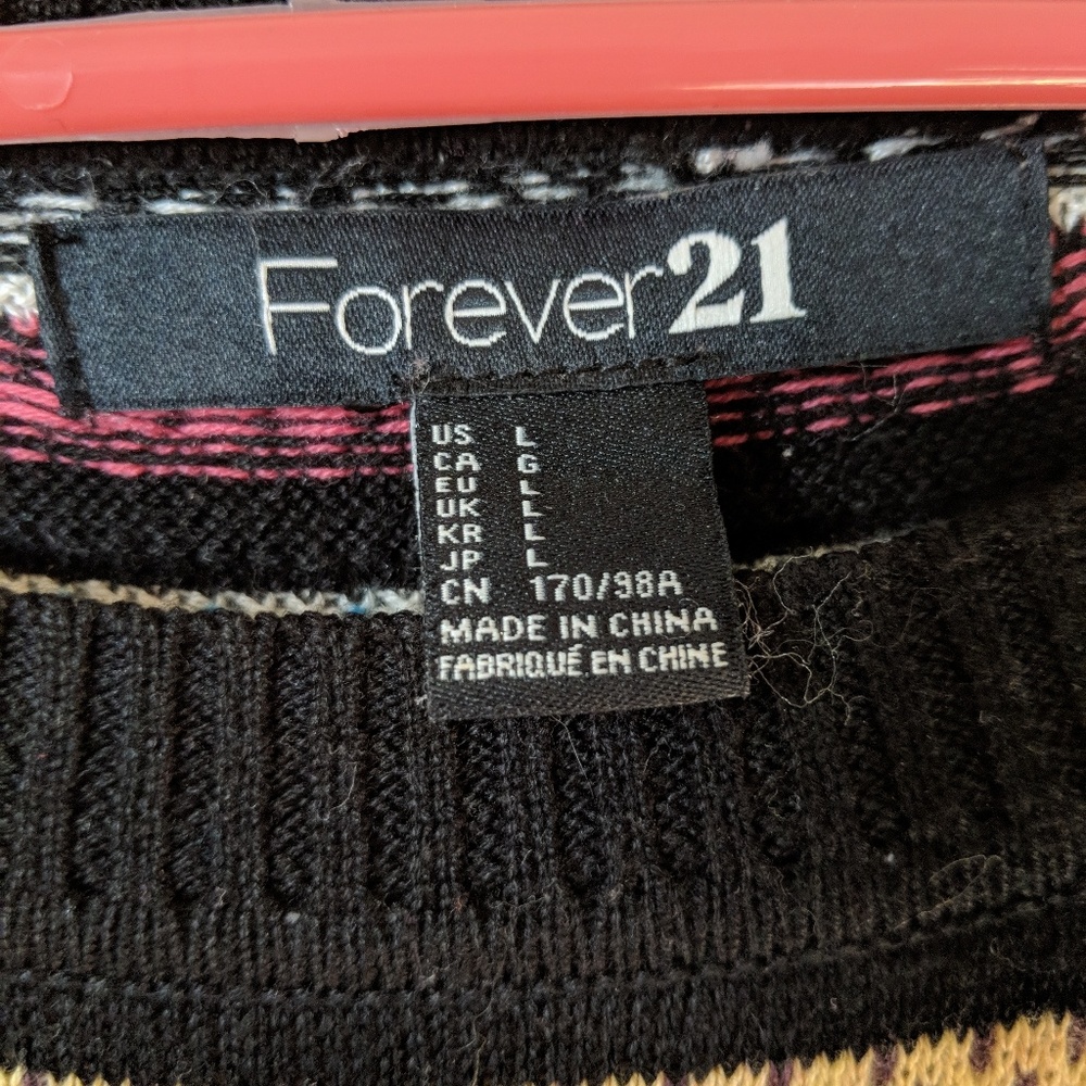 Colorful Light Patterned Sweater - Picture 2 of 3